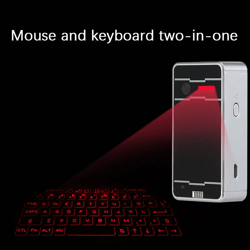 Virtual Laser Keyboard Phone Bluetooth Wireless Projector Phone Keyboard For Computer Iphone Pad Laptop With Mouse Function