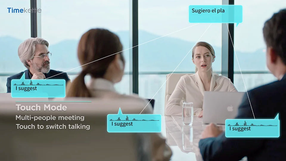 Timekettle WT2 Edge/W3 Simultaneous Translator Earbuds Voice Multi Languages Translate Headset for Business Travel Meeting