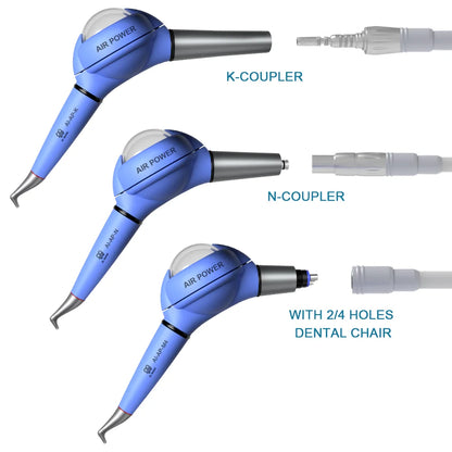 AI-AP Dental Air Power Prophy Polishing System Jet Teeth Whitening Handpiece Internal Water Sandblasting Polisher Gun Intraoral