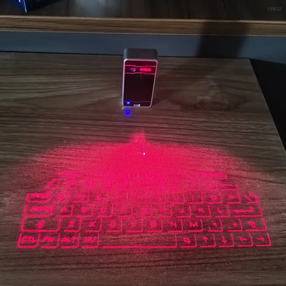 Virtual Laser Keyboard Phone Bluetooth Wireless Projector Phone Keyboard For Computer Iphone Pad Laptop With Mouse Function