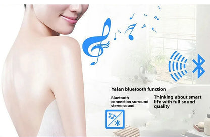 Round Mirror Wall-mounted Smart Bathroom Mirror Led Touch Screen High Definition Anti-fog Luminous Wall-mounted Mirror