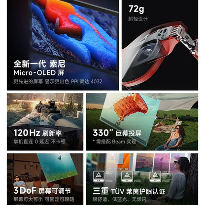 Air full series Air2pro smart AR glasses portable giant screen viewing with space projection smart electricity