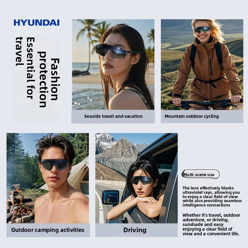 Intelligent  AI glasses Simultaneous Interpretation Real-Time Translation for Listen Speak Music Earphone Sun Cycling Glass