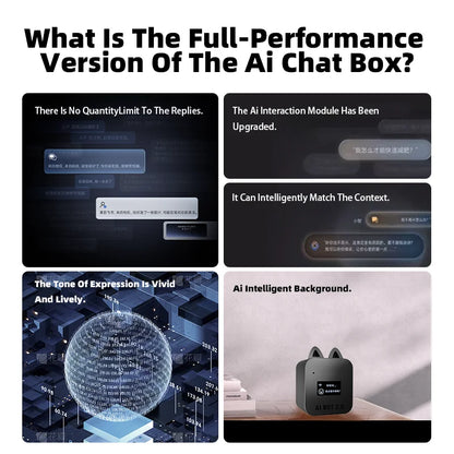 AI Robot Chat Box  Voice Recognition  Artificial Intelligence Friend Toy Gift Interactive Emotional  Accompany Machine For Child