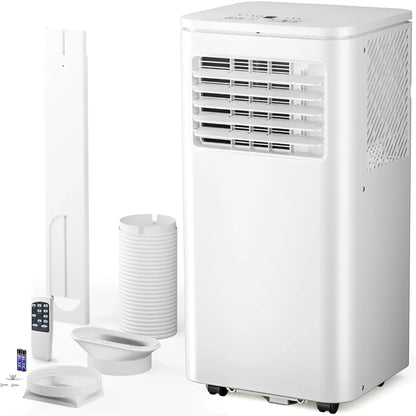 Portable Air Conditioner 8000 BTU, Remote Control, Fan Mode, Cools 350sq. ft, 24 Hour Timer, Quiet Operation,Window