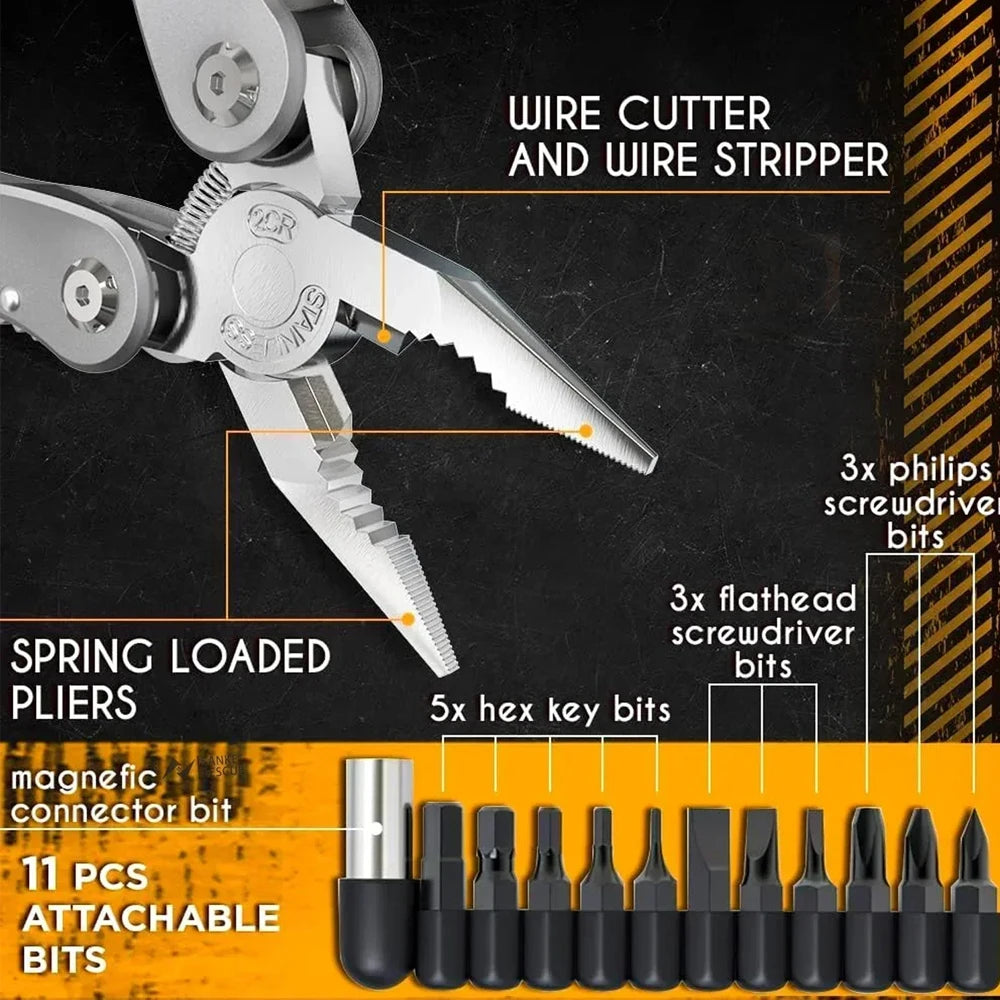 Multi-Tool Multi-Tool Alicates 24 in 1 with Professional Multi-Tool for Survival, Camping and Hunting, Gifts for Men, Dad, Husba