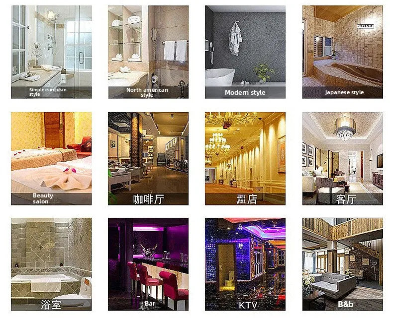 Round Mirror Wall-mounted Smart Bathroom Mirror Led Touch Screen High Definition Anti-fog Luminous Wall-mounted Mirror