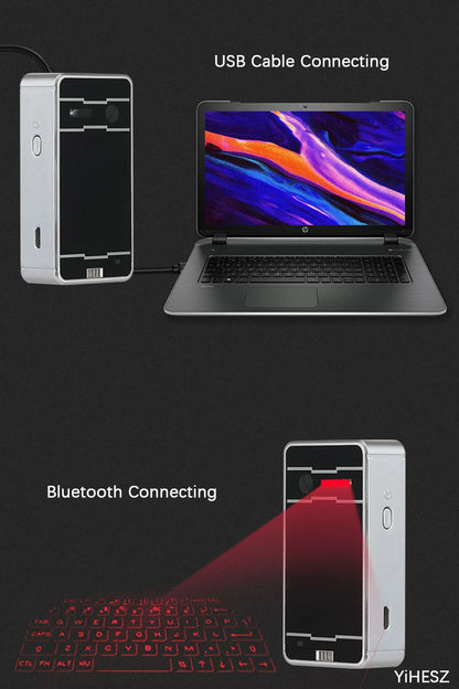 Virtual Laser Keyboard Phone Bluetooth Wireless Projector Phone Keyboard For Computer Iphone Pad Laptop With Mouse Function