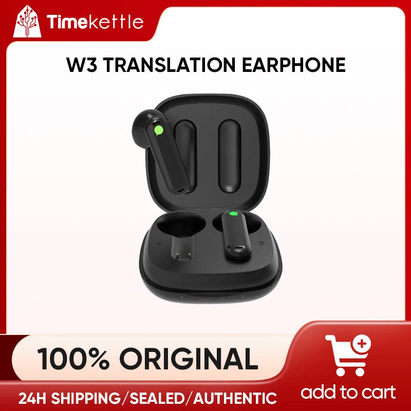 Timekettle WT2 Edge/W3 Tradutor Simultâneo Fones de ouvido Voz Multi Idiomas Traduzir fone de ouvido para reuniões de viagens de